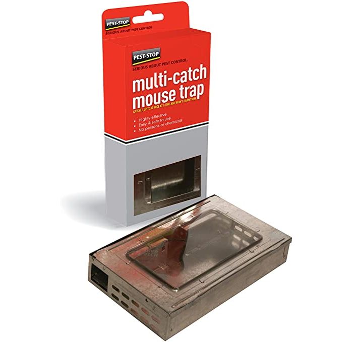 pest stop multi-catch humane metal mouse trap