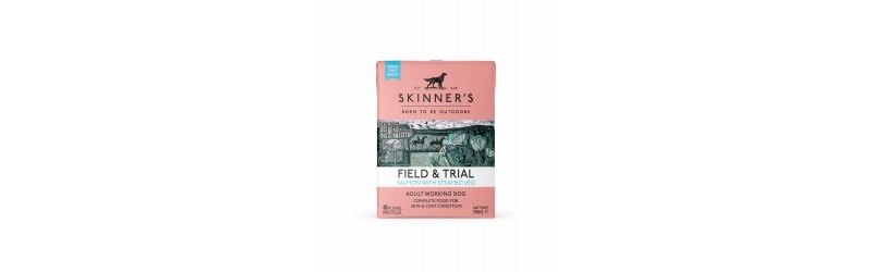 skinners field & trial salmon with steamed veg 18 x 390g pouches