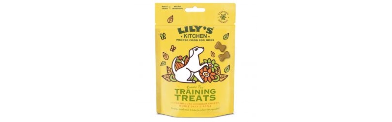 lily's kitchen dog training treats cheese & apple 80g