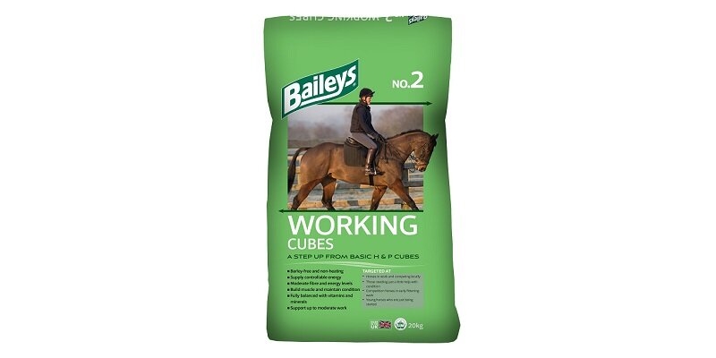 baileys no.2 working horse & pony cubes - 20kg