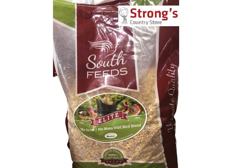 south feeds elite no grow no mess wild bird seed blend - 20kg