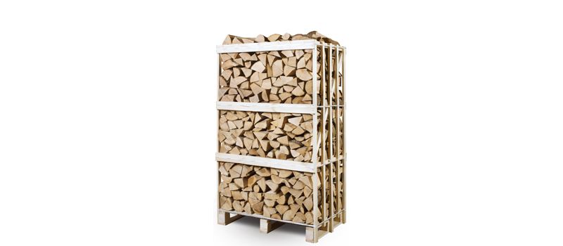 large crate of kiln dried logs - ash