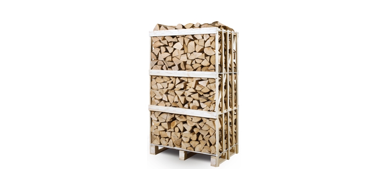 large crate of kiln dried logs - ash