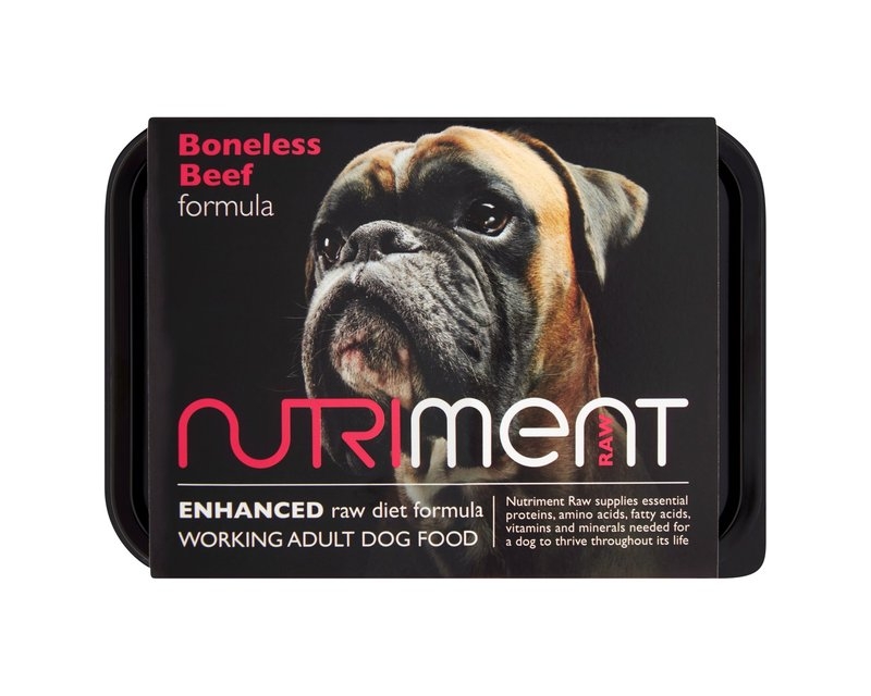 nutriment dog adult beef formula - 500g