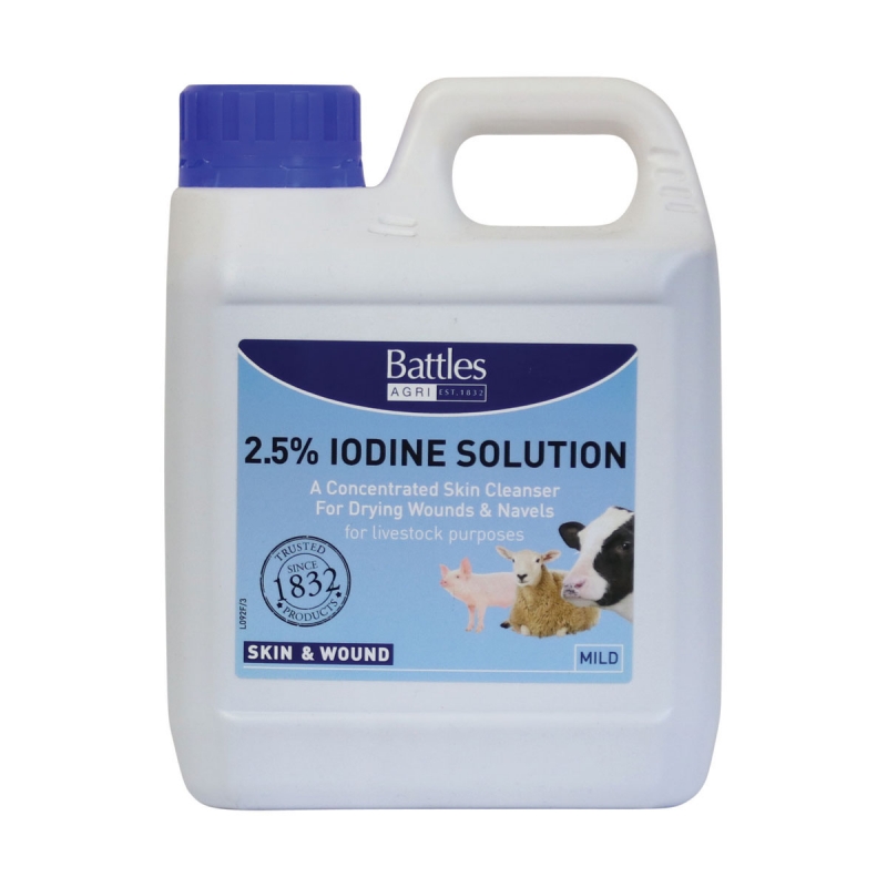 battles 2.5% iodine solution - 1l