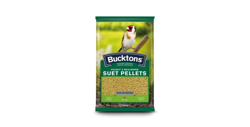 bucktons peanut and mealworm suet pellets - 12.55kg