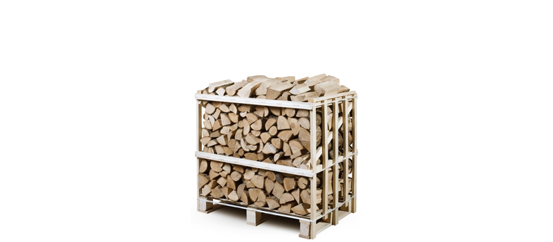 small crate of kiln dried logs - birch