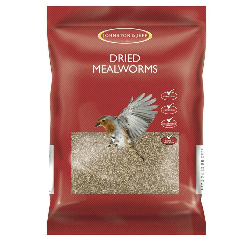 Johnston & Jeff Dried Mealworms - 12.5kg