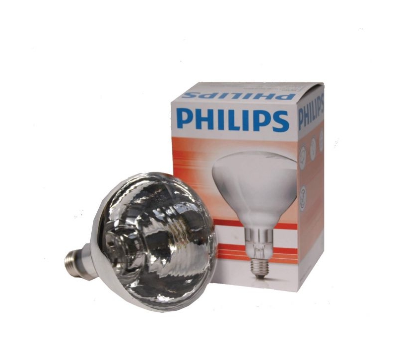 heatlamp infrared bulb philips 250w clear