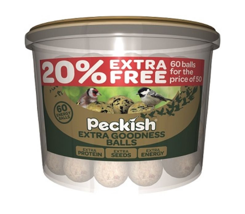 peckish extra goodness fat balls tub - 50 pack + 20% extra free