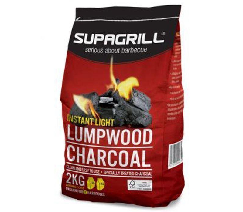 supagrill instant light charcoal - 2kg
