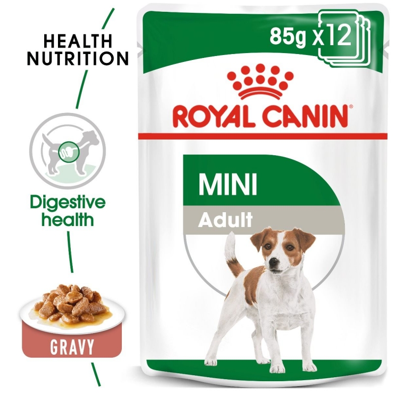 royal canin mini adult wet pouches dog food -