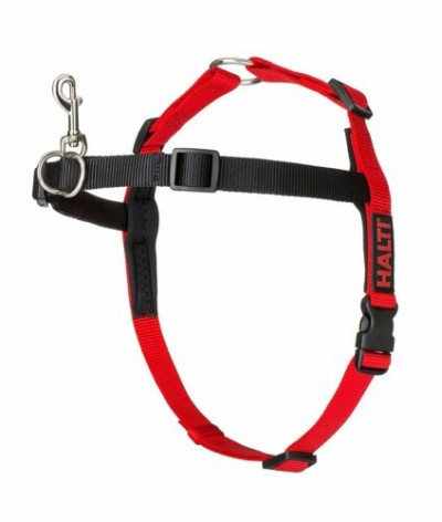 halti no pull dog harness black/red - s/m/l