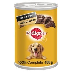 Pedigree Dog Can with Chicken in Gravy 12x400g