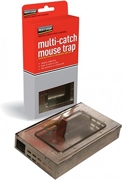 pest stop multi-catch humane metal mouse trap