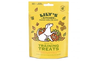 lily's kitchen dog training treats cheese & apple 80g