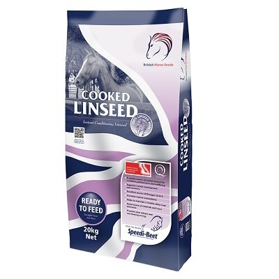 british horse feeds cooked linseed meal - 20kg