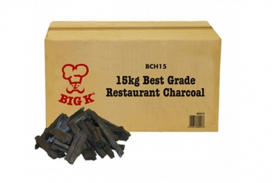 big k - 15kg flama restaurant grade charcoal (bch15)