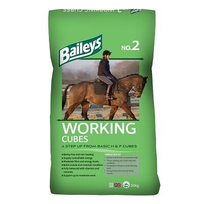 baileys no.2 working horse & pony cubes - 20kg