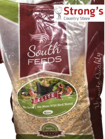 south feeds elite no grow no mess wild bird seed blend - 20kg