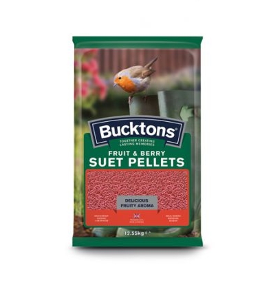 bucktons fruit and berry suet pellets - 12.55kg