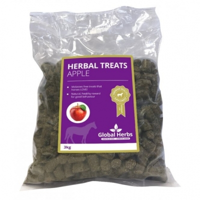 global herbs apple herbal horse treats - 3kg