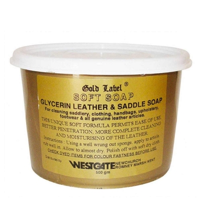 gold label leather cleaner / soft saddle soap
