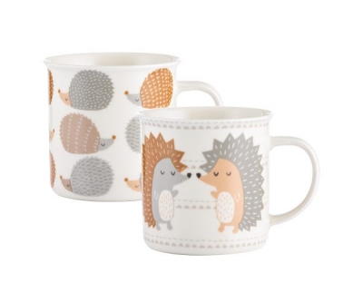 hedgehogs assorted fine china mugs