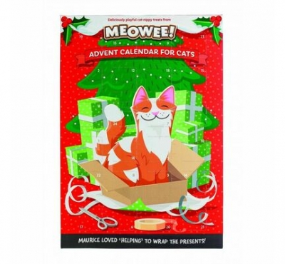 christmas meow cat-nip advent calendar with cat-nip treats