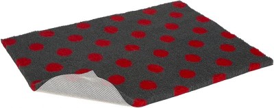 Vetbed Nonslip Grey with Polka Dot Red 36 x 24