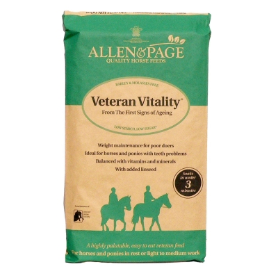 allen & page veteran vitality horse feed - 20kg