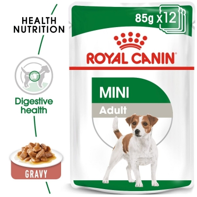 royal canin mini adult wet pouches dog food - 12 x 85g