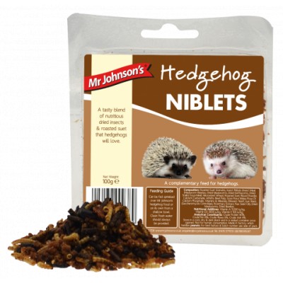 mr johnson's wild life hedgehog nibbles / niblets - 100g
