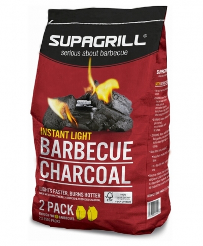 supagrill instant light charcoal - 2 x 850g